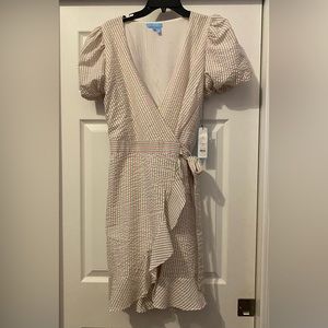 NWT Draper James RSVP Striped Wrap Around Dress Size Large